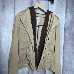 For Joseph Fortune Women's Tan Jacket with Brown Lining Medium